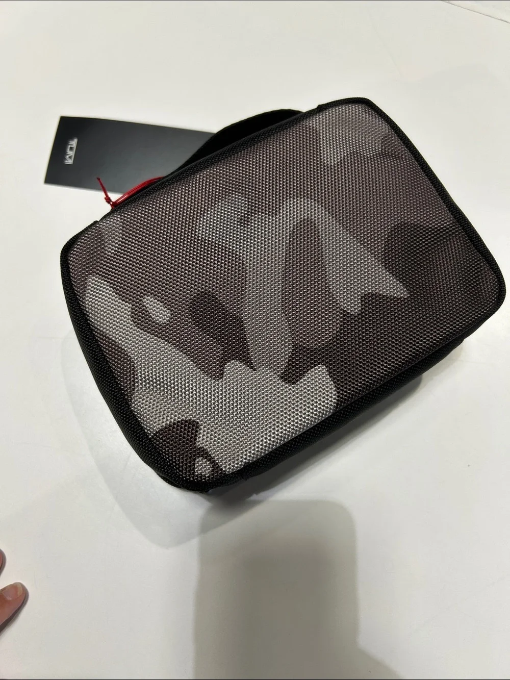 Tumi Men's Camo kit/ Pouch - Gray Brown